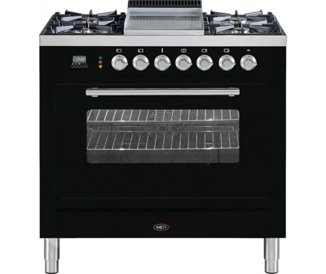 Boretti VFP93ZWDF zwart fornuis