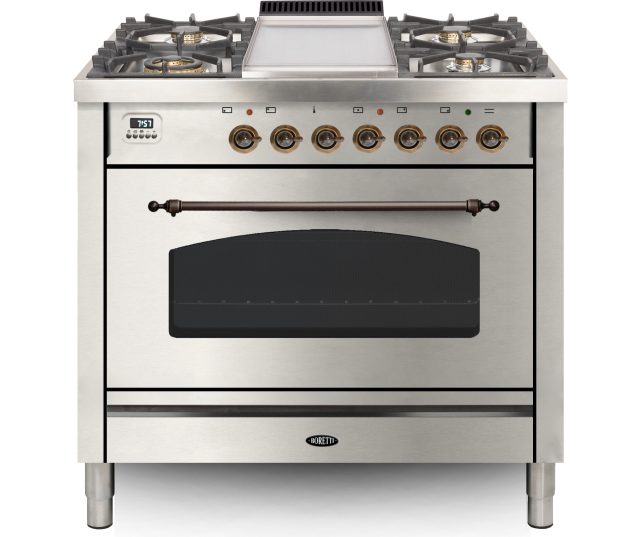 Boretti VFPNO93IX rvs fornuis