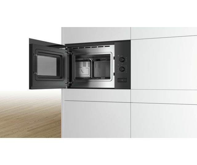 Bosch BFL550MB0 inbouw magnetron - zwart - nis 38 cm.