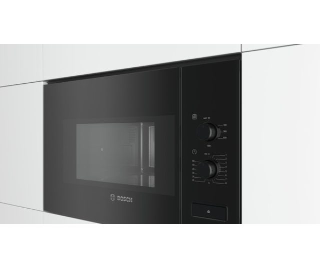 Bosch BFL550MB0 inbouw magnetron - zwart - nis 38 cm.