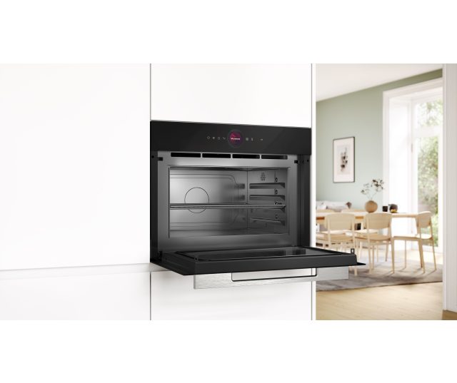 Bosch CEG732XB1 inbouw magnetron met grill - zwart