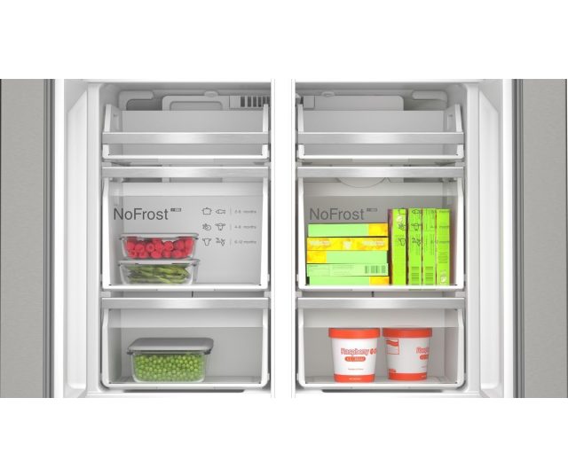 Bosch KFD96APEA vrijstaande side-by-side koelkast - roestvrijstaal