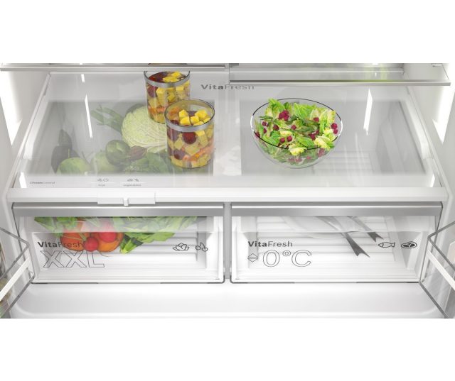Bosch KFD96APEA vrijstaande side-by-side koelkast - roestvrijstaal