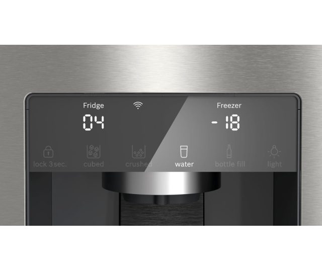 Bosch KFD96APEA vrijstaande side-by-side koelkast - roestvrijstaal