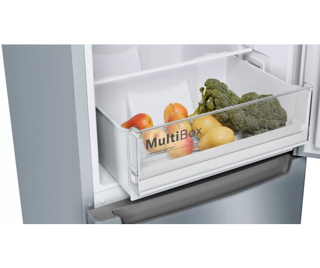 Bosch KGN33NLEB vrijstaande koelkast - rvs-look - 176 cm. hoog