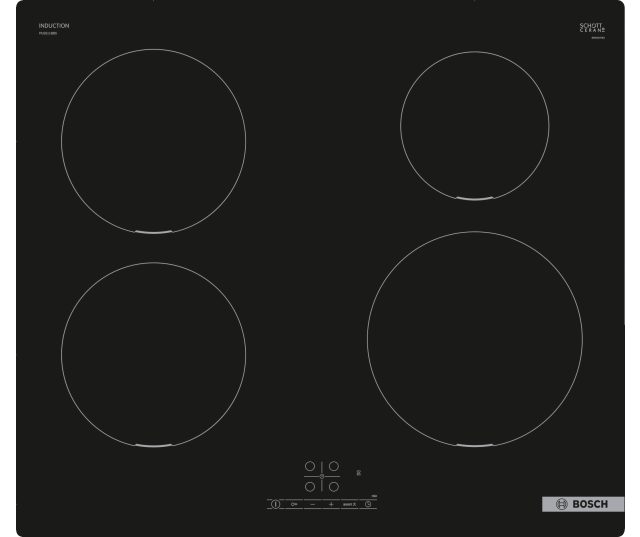 Bosch PUE611BB5D inductie kookplaat - 1-fase plug&play