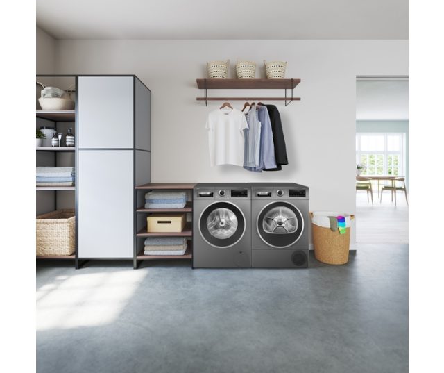 Bosch WQG235DINL warmtepomp droger in kleur cast iron grey