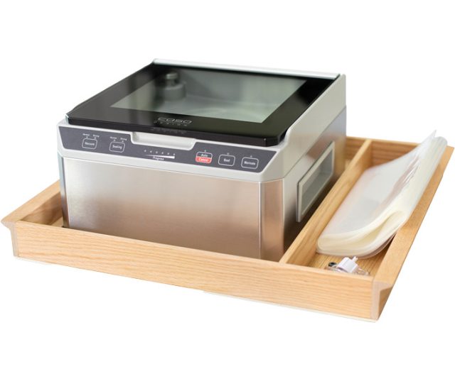 CASO inleglade met vacumeersealer VACUCHEF 40 & HETTICH PROFI PLUS