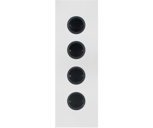 Caressi 4ST36 Wit energiezuil - 4-voudig
