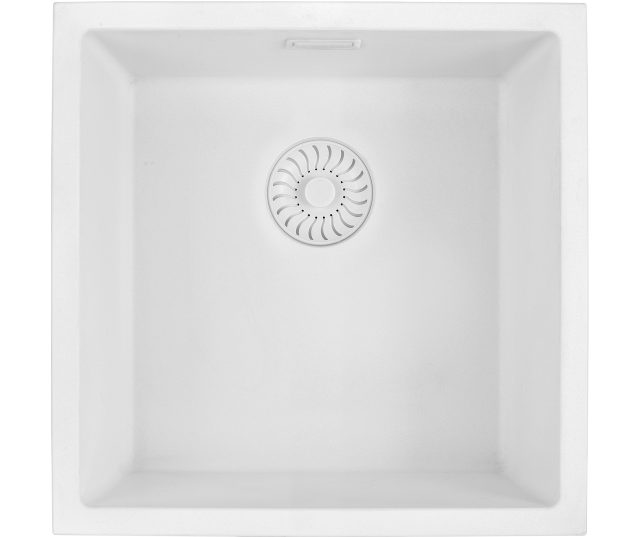 CARESSI spoelbak wit CAGRPP40WH-TU