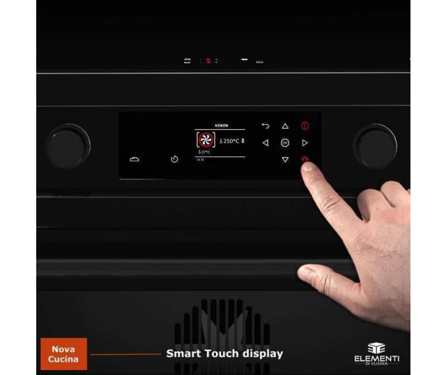 Elementi di Cucina EM9036-ZW-B inductie fornuis - modern- zwart