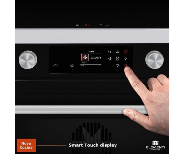 Elementi di Cucina EM9036-ZW-IX-S inductie fornuis - modern- zwart/rvs