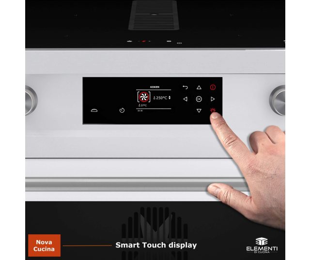 Touch bediening en draaiknoppen voor nauwkeurige inductieregeling Elementi fornuis