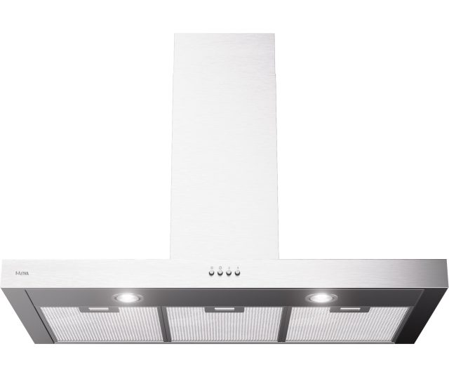 Etna AB290RVS strakke blok afzuigkap - rvs - 90 cm. breed