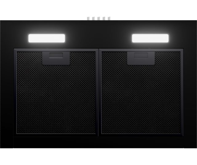 Etna AB360ZT wand afzuigkap - zwart - 60 cm. breed