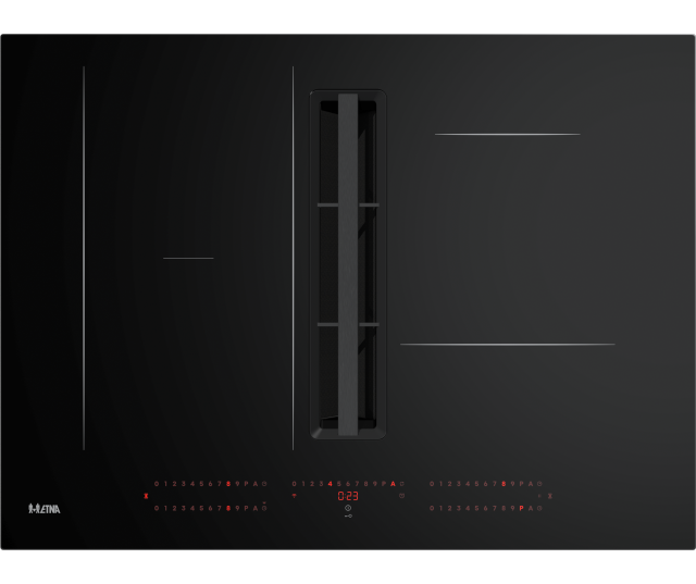 Etna AKI870ZT inductie kookplaat met afzuiging inbouw
