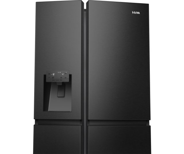 Etna AKV879IZWA vrijstaande side-by-side koelkast - blacksteel