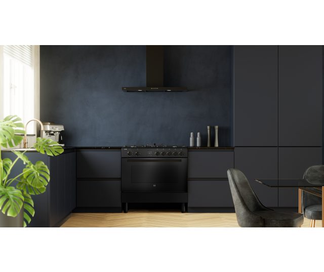 Etna FG190ZWA gas fornuis zwart - 90 cm. breed