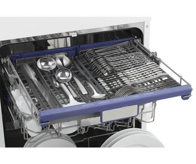 Etna VW743NC stille inbouw vaatwasser met besteklade