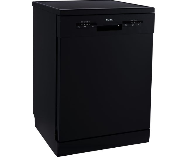 Etna VWV144ZWA vrijstaande zwarte vaatwasser