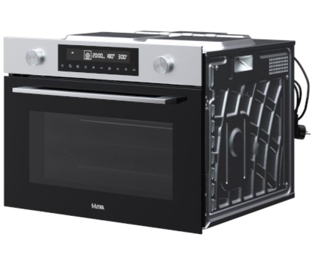 Etna CM450RVS inbouw oven met magnetron - nis 45 cm. - roestvrijstaal