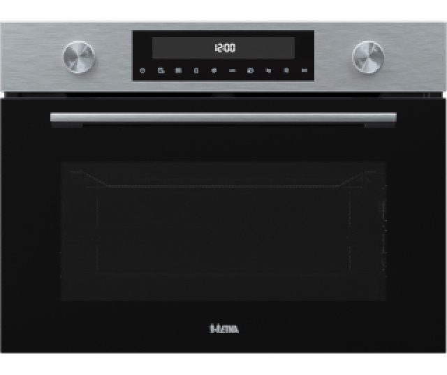 Etna CM450RVS inbouw oven met magnetron - nis 45 cm. - roestvrijstaal