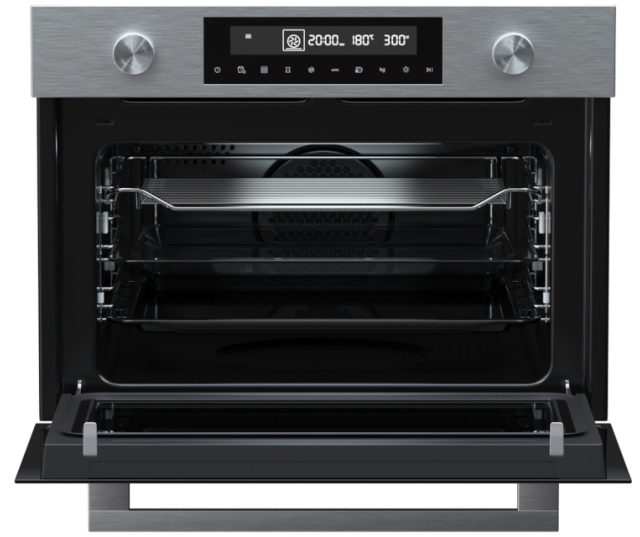 Etna CM450RVS inbouw oven met magnetron - nis 45 cm. - roestvrijstaal