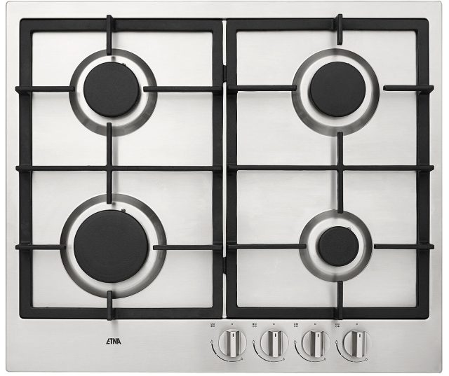 ETNA KG859RVSA inbouw gas kookplaat - rvs