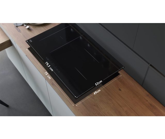 Etna KIF680ZT inbouw inductie kookplaat met FlexZone - 80 cm.