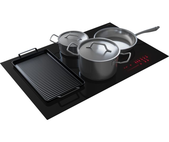 Etna KIF880ZT inbouw inductie kookplaat - zwart - 80 cm. breed