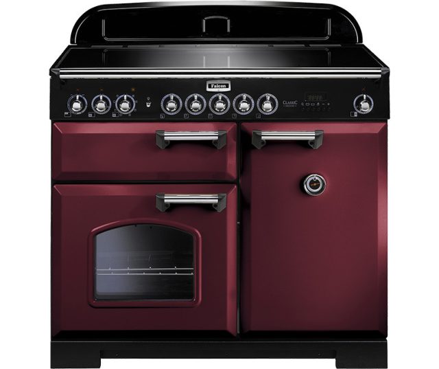 Falcon Classic Deluxe 100 inductie fornuis - cranberry