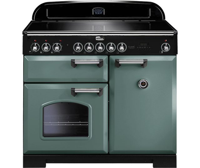 Falcon Classic Deluxe 100 inductie fornuis - mineral green