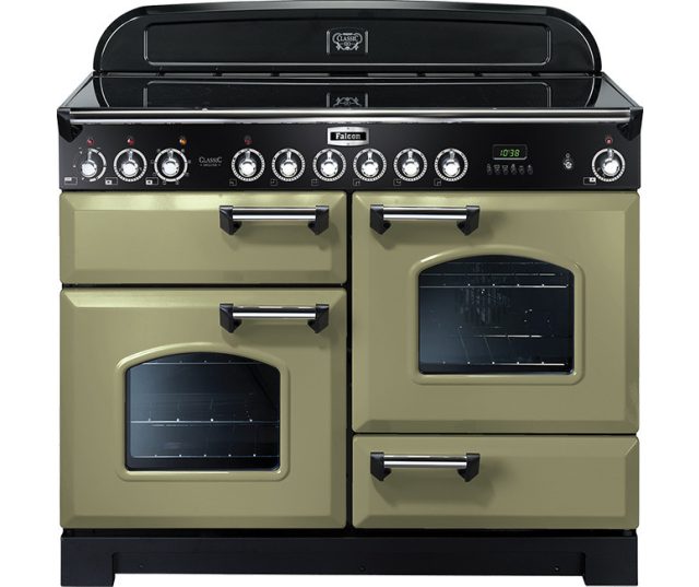 Falcon Classic Deluxe 110 inductie fornuis - olive green