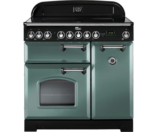 Falcon Classic Deluxe 90 inductie fornuis - mineral green