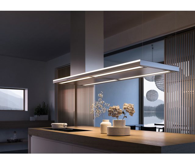 Falmec LUMEN175NR eiland afzuigkap - roestvrijstaal - 175 cm breed