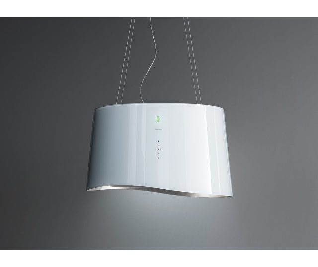 Klik en bekijk de Falmec MAREE66W Falmec MAREE66W eiland afzuigkap - wit glas - 66 cm breed