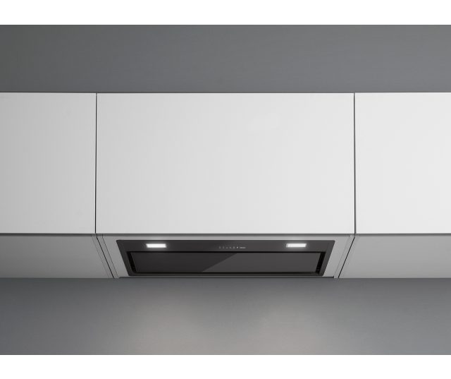 Falmec MURAN70BL inbouw afzuigkap - zwart glas - 70 cm breed