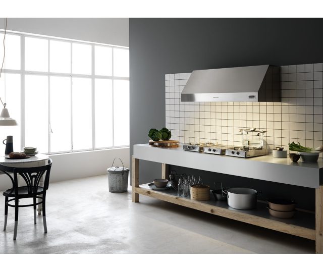 Falmec ZEUS90W3P wand afzuigkap - roestvrijstaal - 90 cm breed