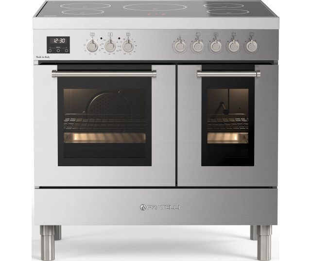 Fratelli MI2920I5FEMIXCR inductie fornuis - roestvrijstaal - dubbele oven