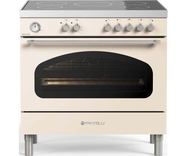 Fratelli VE2960I5FEMIVCR inductie fornuis - ivoor / creme / ivoorwit - klassiek design