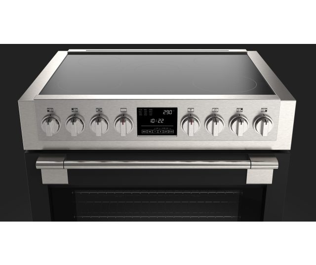 Fulgor Milano FSRC 3605 P MI ED 2F MBK inductie fornuis - zwart - 91,6 cm. breed