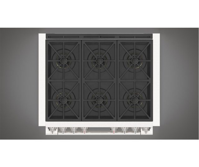 Fulgor Milano FSRC 3606 P MG ED 2F MBK gas fornuis - 91 cm. breed - zwart