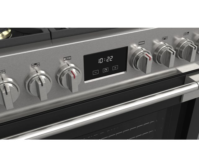 Fulgor Milano FSRC 3606 P MG ED 2F MBK gas fornuis - 91 cm. breed - zwart