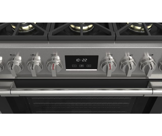 Fulgor Milano FSRC 3606 P MG ED 2F MBK gas fornuis - 91 cm. breed - zwart