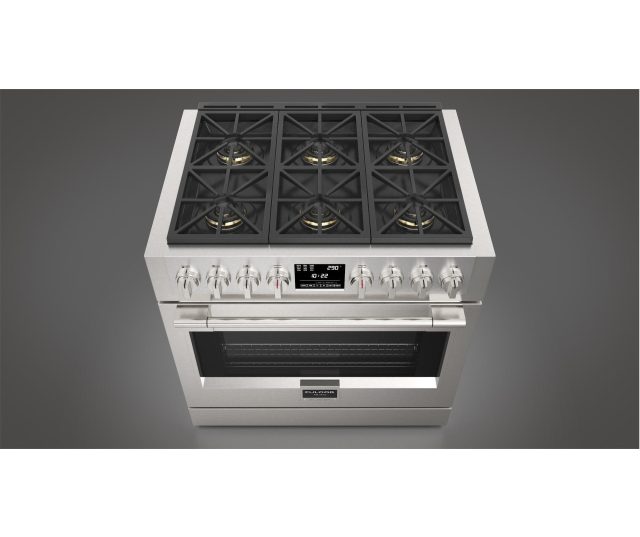 Fulgor Milano FSRC 3606 P MG ED 2F X gas fornuis - 91 cm. breed - rvs