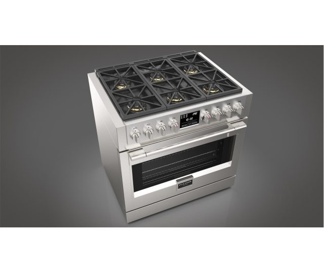 Fulgor Milano FSRC 3606 P MG ED 2F X gas fornuis - 91 cm. breed - rvs