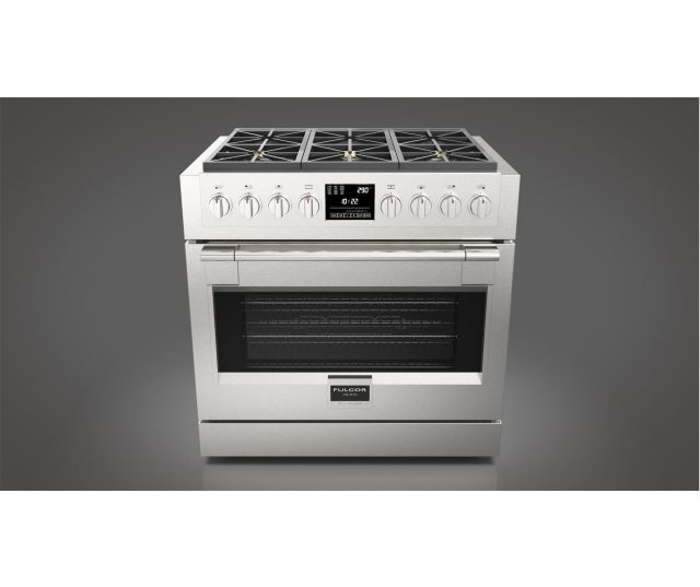 Fulgor Milano FSRC 3606 P MG ED 2F X gas fornuis - 91 cm. breed - rvs