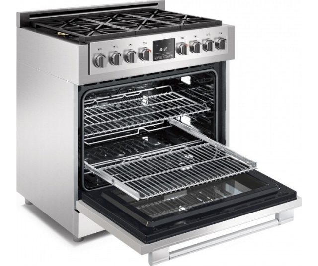 Fulgor Milano FSRC 3606 P MG ED 2F X gas fornuis - 91 cm. breed - rvs