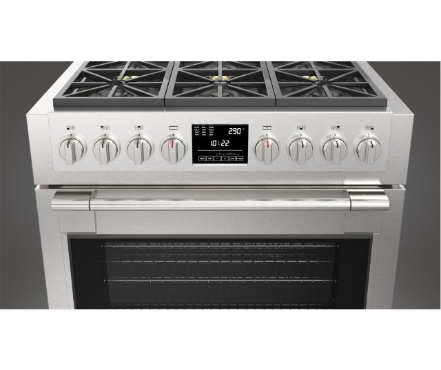 Fulgor Milano FSRC 3606 P MG ED 2F X gas fornuis - 91 cm. breed - rvs