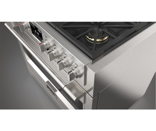 Fulgor Milano FSRC 3606 P MG ED 2F X gas fornuis - 91 cm. breed - rvs